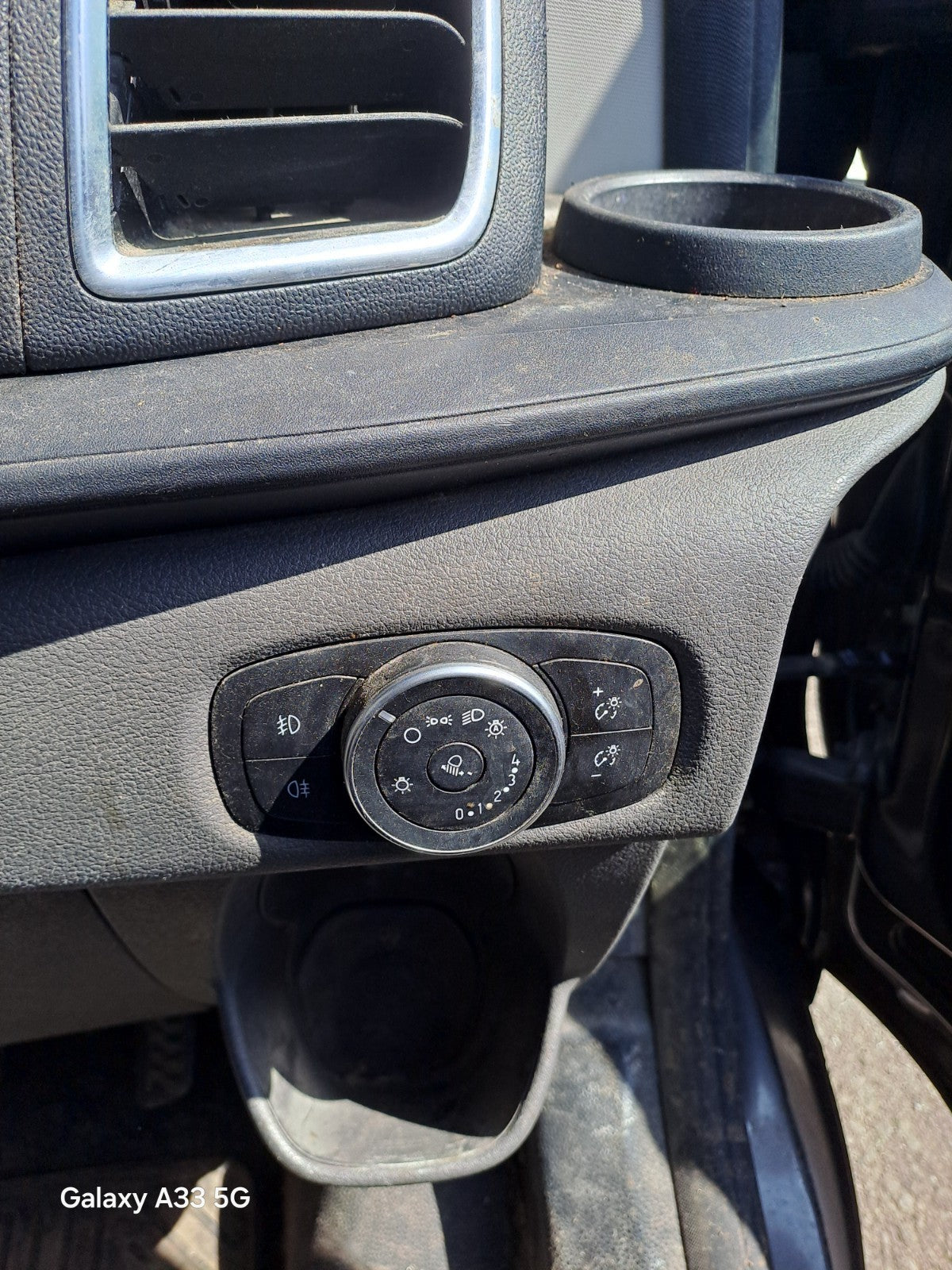 ✅2019 Ford Transit Custom Headlight Fog Light Switch Panel JX7T-13D061-ED A383 - Image 1