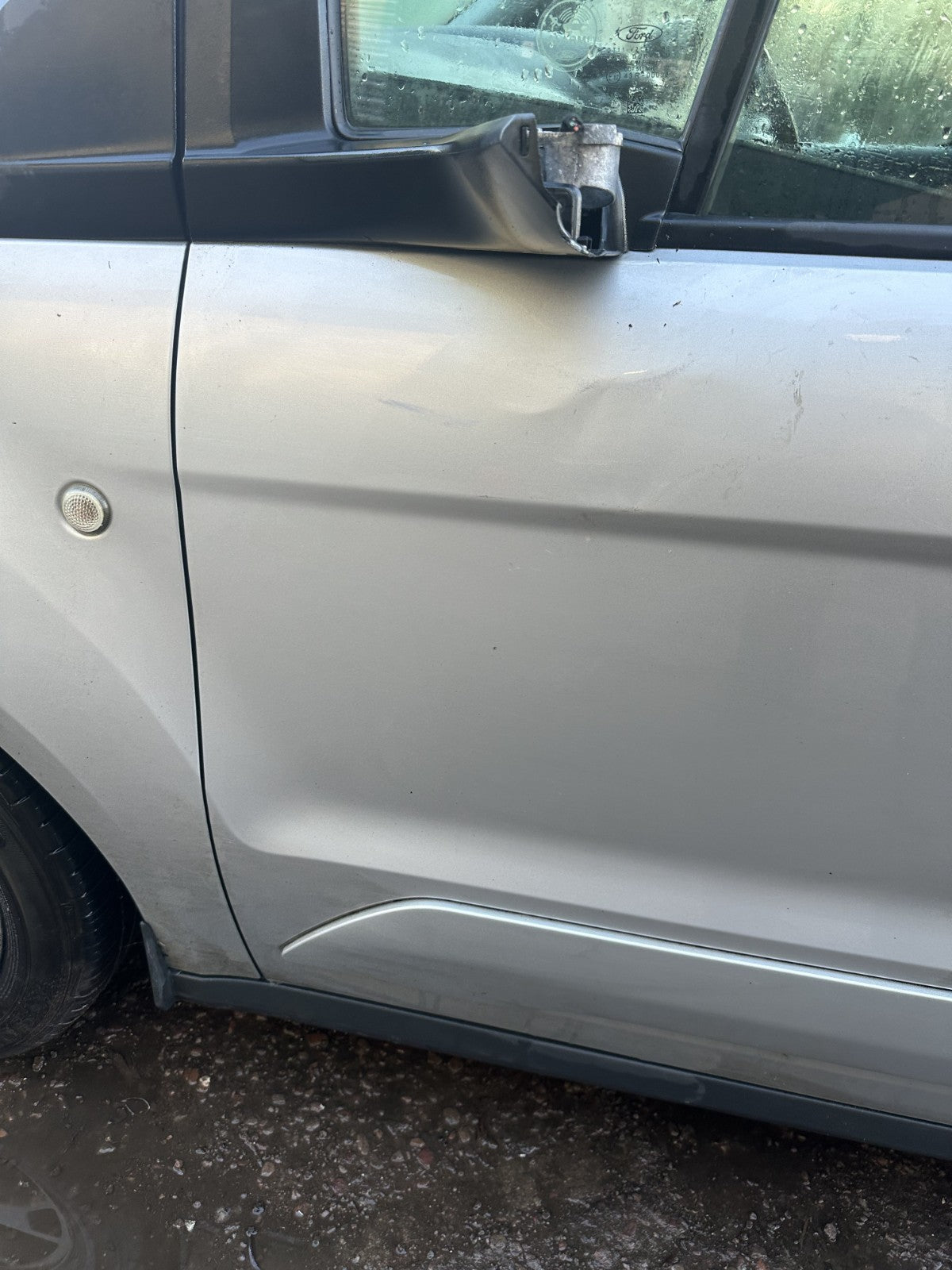 ✅2017 FORD TRANSIT CONNECT 1.5D FRONT LEFT BARE DOOR W/O MIRROR SILVER A369 - Image 2