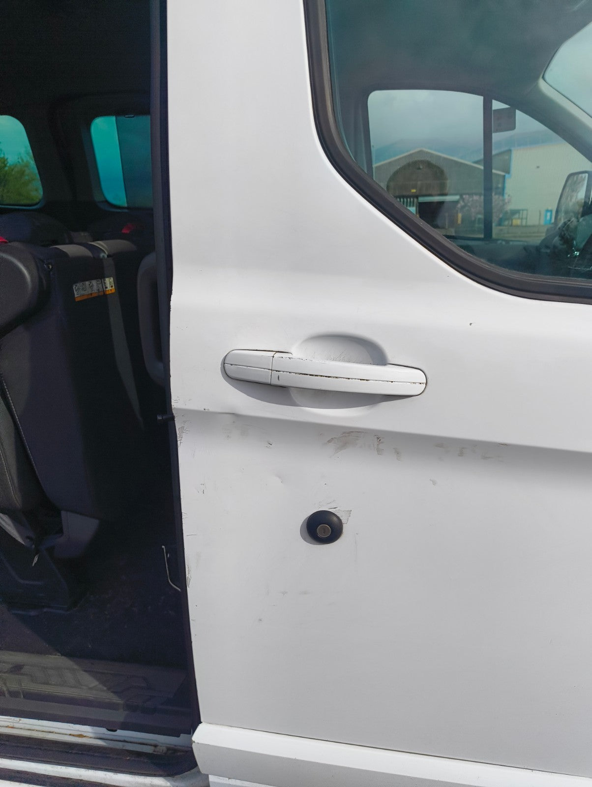 ✅Ford Tourneo Custom 2.2 Diesel 2015 Front Right Door Bare White Dent A377 - Image 2