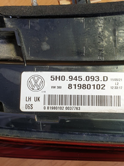 ✅2021 VW GOLF MK8 1.5TSI REAR LEFT INNER TAIL LIGHT 5H0945093D + WARRANTY A170 - Image 12