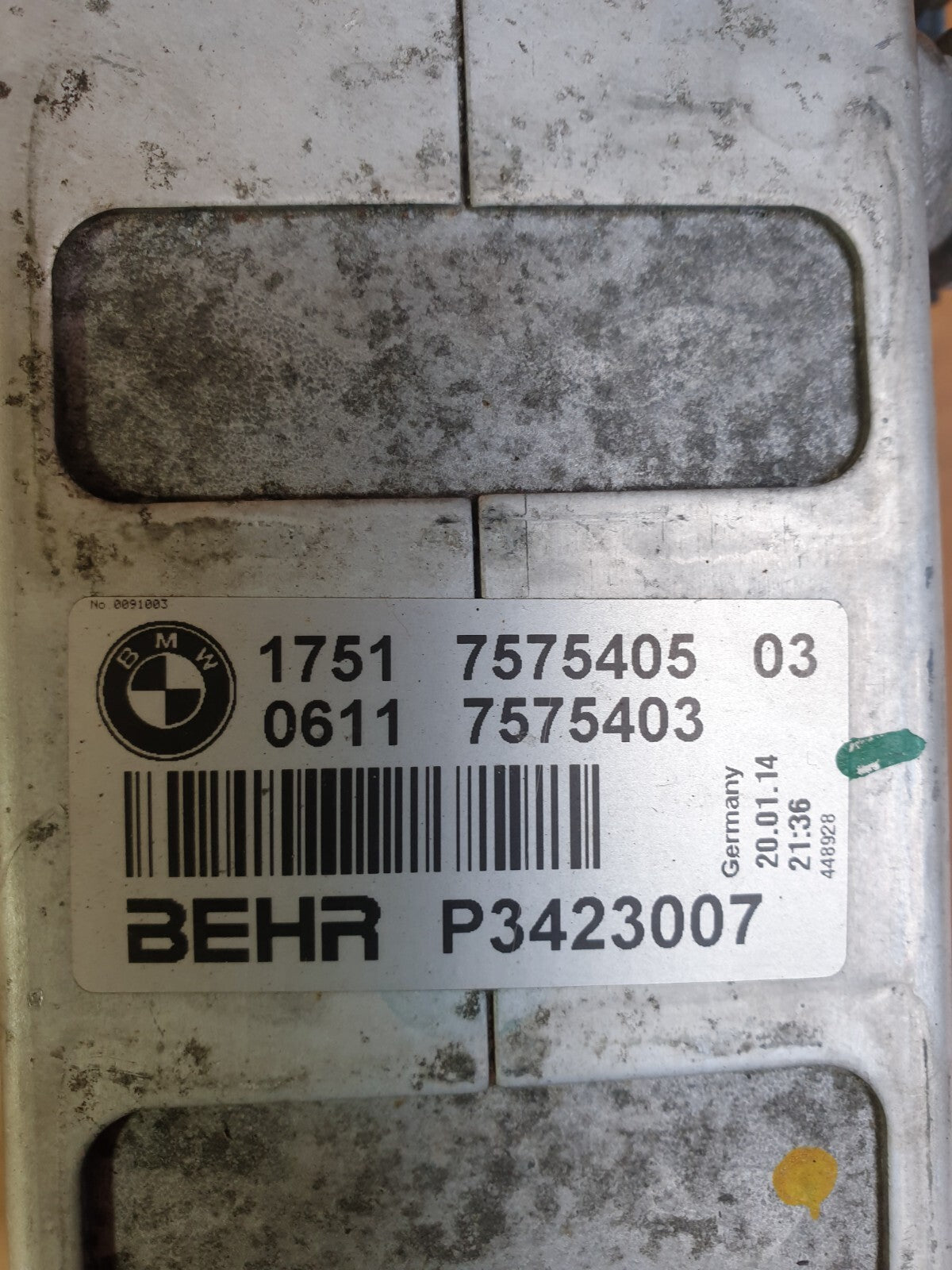 ✅2014 BMW 5 SERIES F11 4.4P LEFT TURBO INTERCOOLER 7575405 + WARRANTY A153 - Image 12