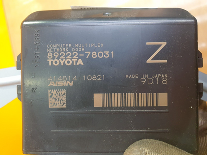 ✅2019 Lexus NX 300H Liftgate Control Module ECU 89222-78031 + Warranty A146 - Image 11