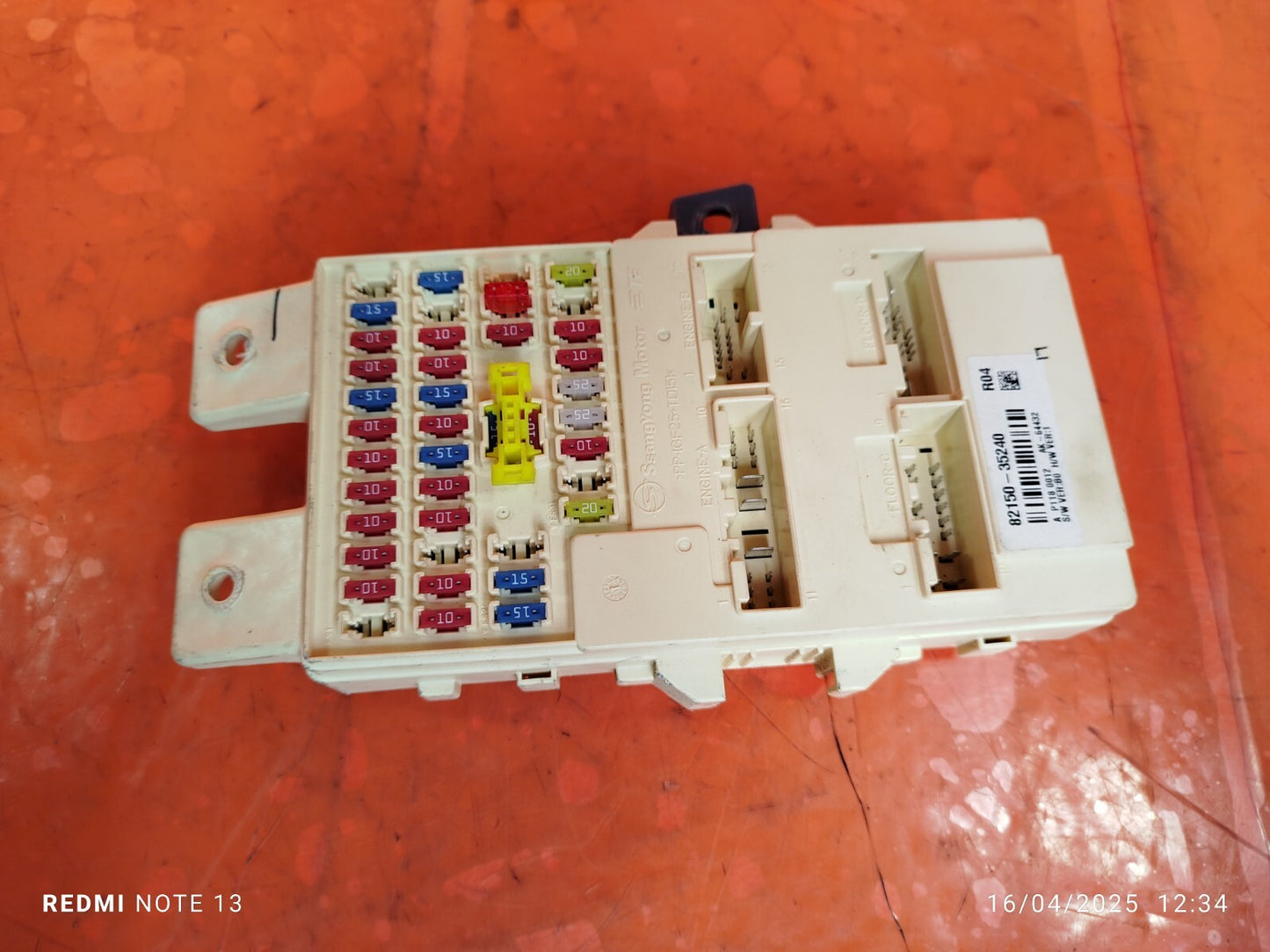 ✅Ssangyong Tivoli Ex 2016 1.6 Diesel RELAY FUSE BOX 82150-35240 Warranty A279 - Image 5