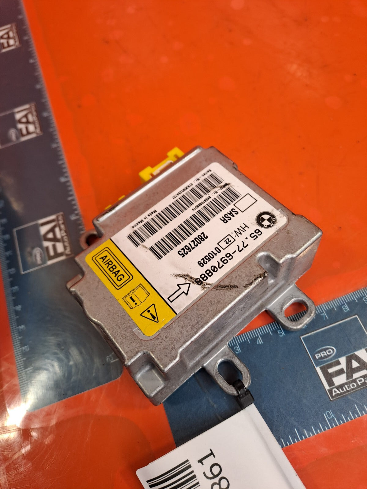 ✅2008 BMW 7 SERIES E66 FRONT RIGHT A-PILLAR AIRBAG MODULE 6970888 + WARRANTY - Image 4
