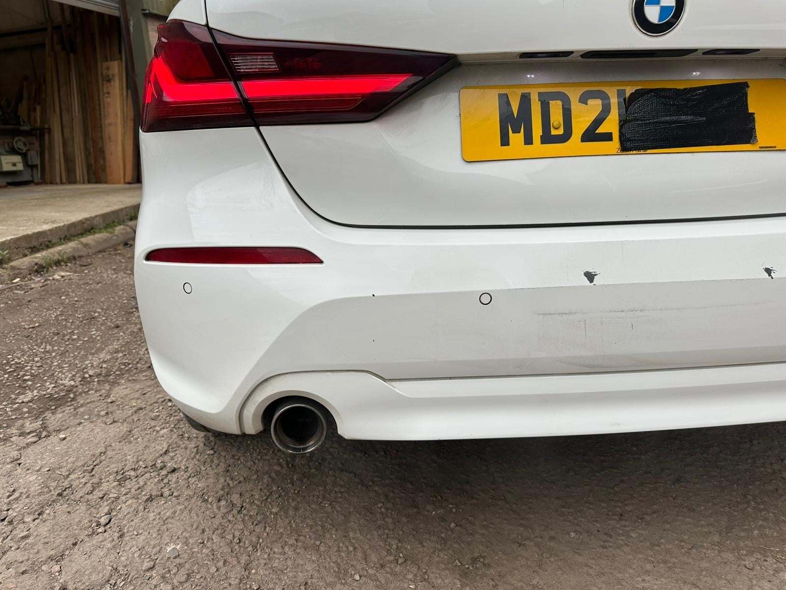 ✅2021 BMW 1 SERIES F40 1.5 DIESEL REAR BUMPER WHITE + WARRANTY A365 - Image 3