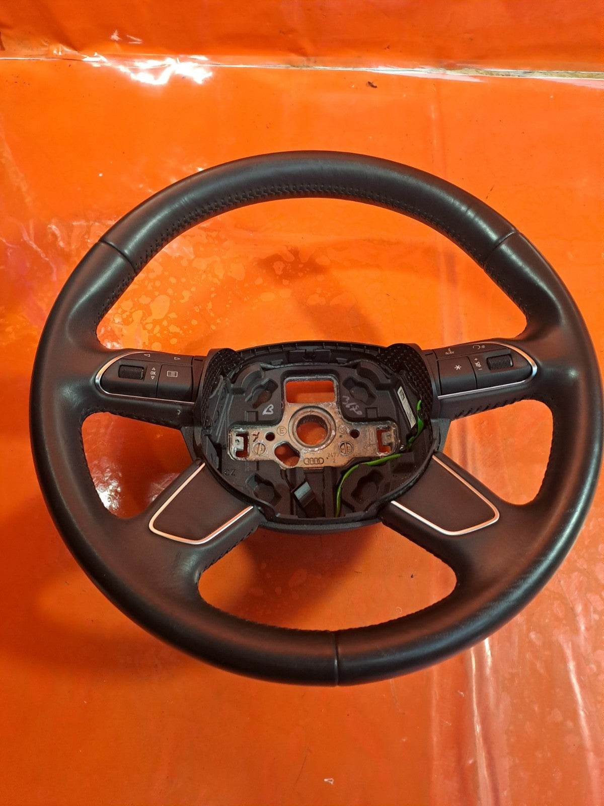 ✅AUDI A3 1.6 DIESEL 2013 MULTIFUNCTION LEATHER STEERING WHEEL 8U0419091B A338 - Image 7
