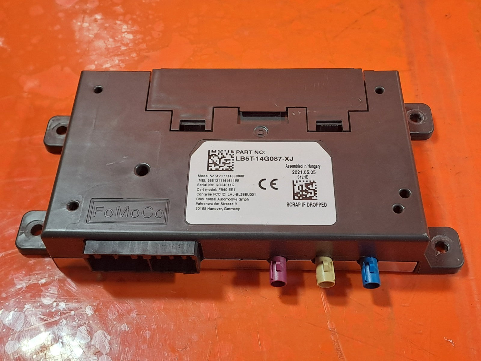 ✅2021 FORD PUMA ST-LINE X BLUETOOTH CONTROL MODULE LB5T-14G087-XJ +WARRANTY A335 - Image 3