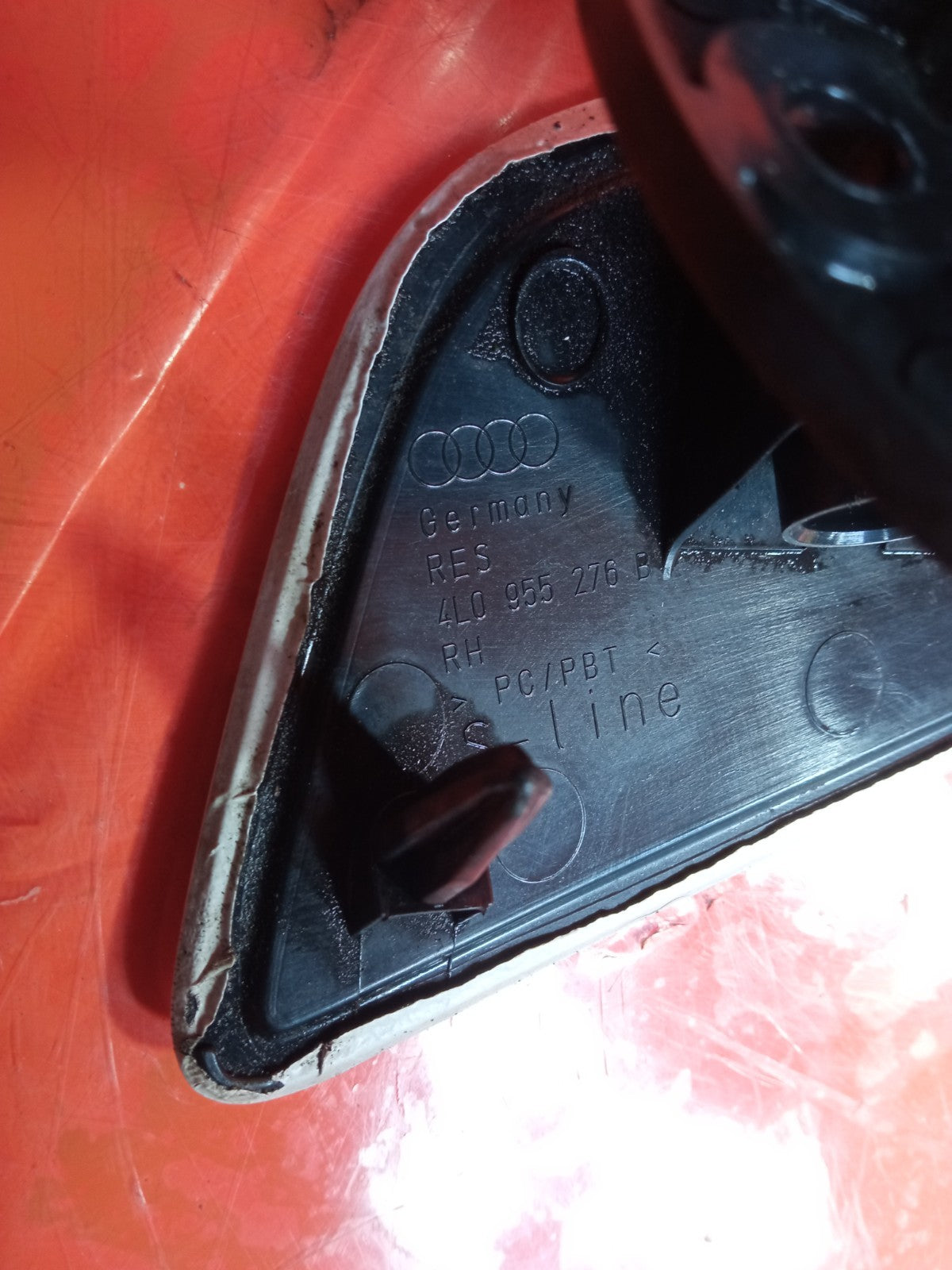 ✅2007 Audi Q7 4L S Line Front Headlight Washer Cover Pair 4L0955276B A295 - Image 9