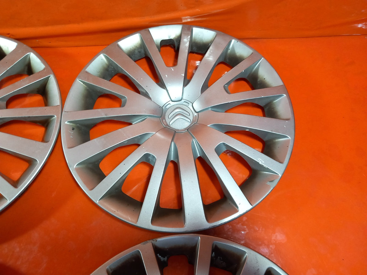 2021 Citroen Berlingo K9 Wheel Rim Trim Hub Cap x4 9677426377 Warranty A415 - Image 3