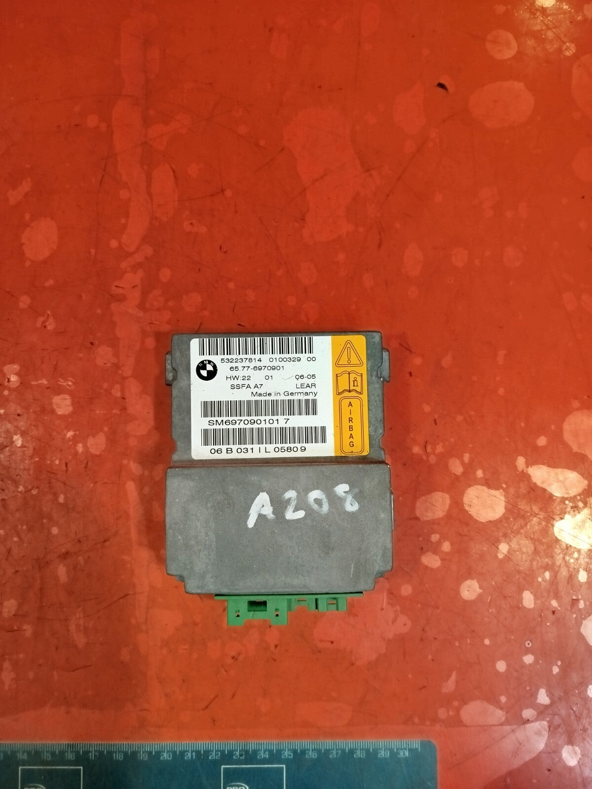 ✅BMW 750Li E66 Auto 2006 7 Series 4.8 Petrol FRONT RIGHT SEAT AIRBAG SENSOR A208 - Image 8