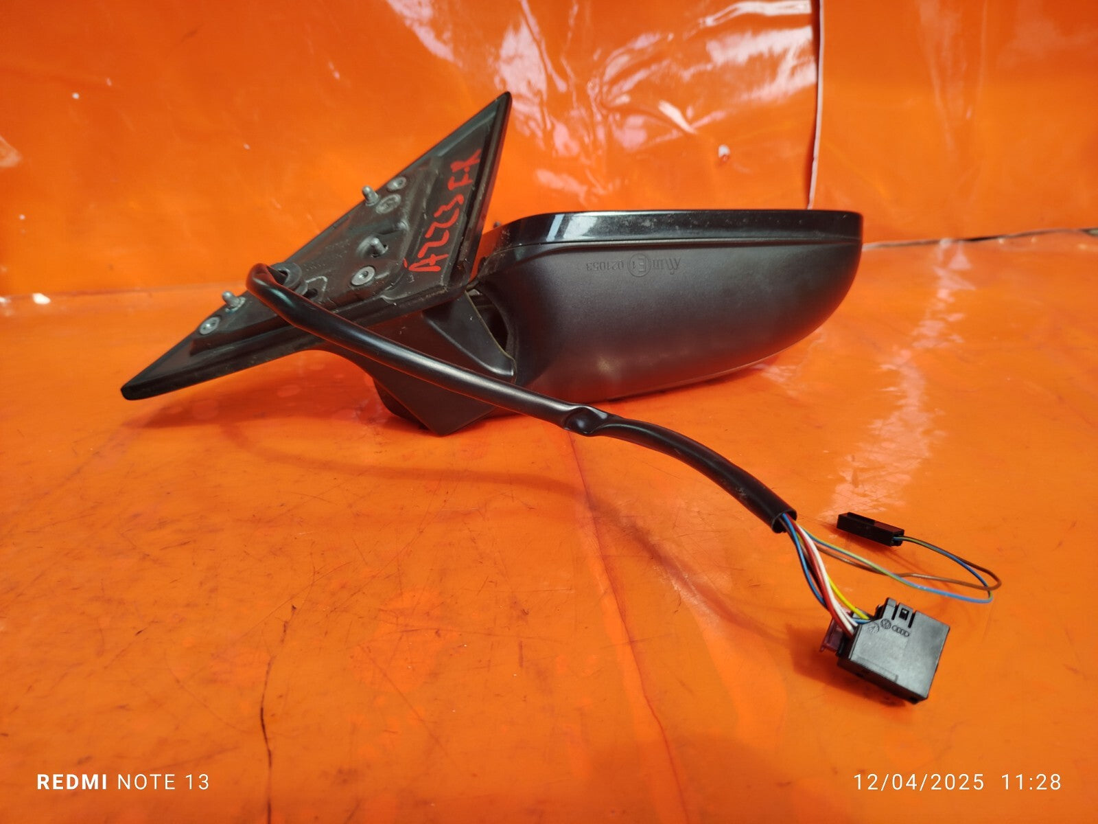 ✅2010 AUDI A5 8T S LINE 2.0P FRONT RIGHT WING MIRROR BLACK Z9Y + WARRANTY A223 - Image 5