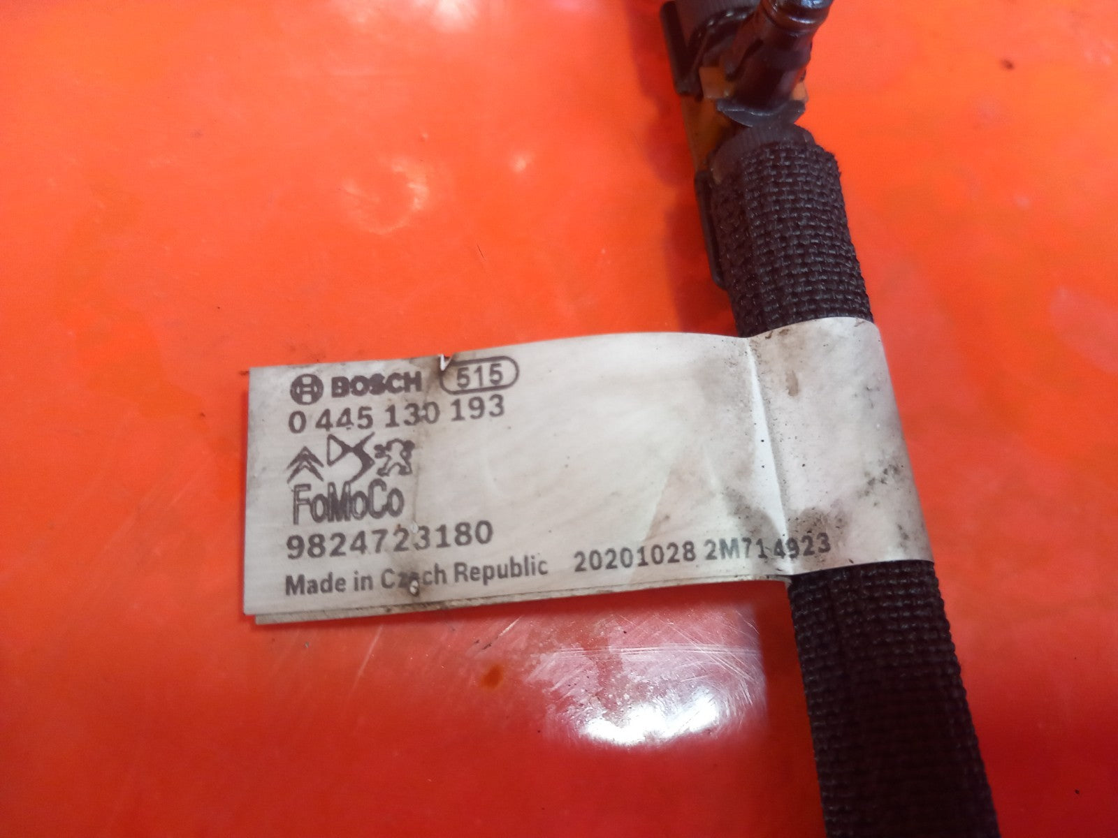 ✅2020 Vauxhall Vivaro 2900 1.5D Injector Leak Off Pipe 9824723180 +Warranty A380 - Image 9
