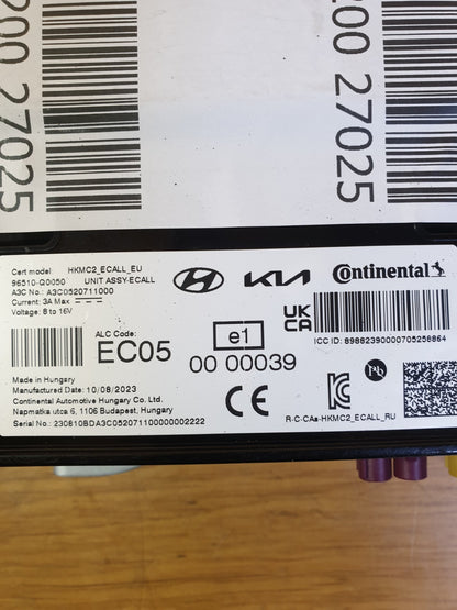 ✅2023 HYUNDAI BAYON PREM T-GDi 1.0P EMERGENCY CALL CONTROL MODULE ECU A200 - Image 10