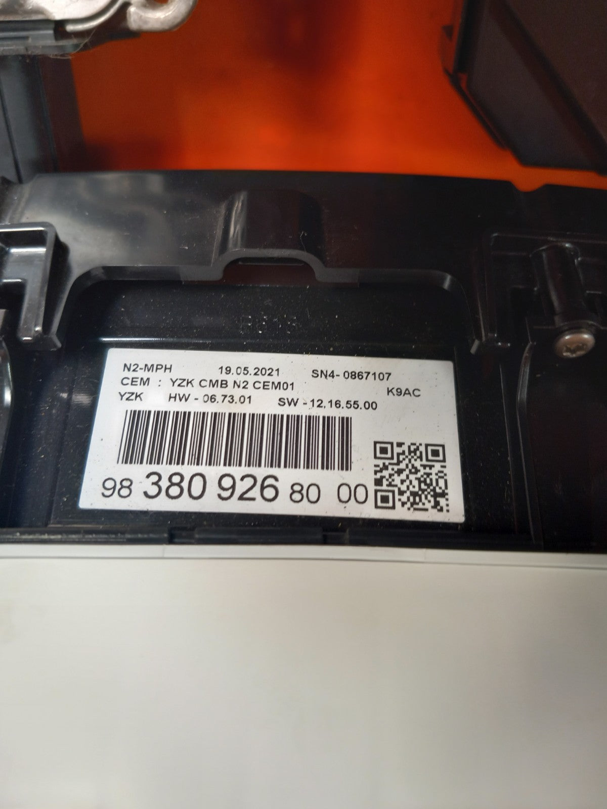 Citroen Berlingo 650 1.5 Diesel 2021 Engine ECU Kit 9838092680 9827551180 A415 - Image 10