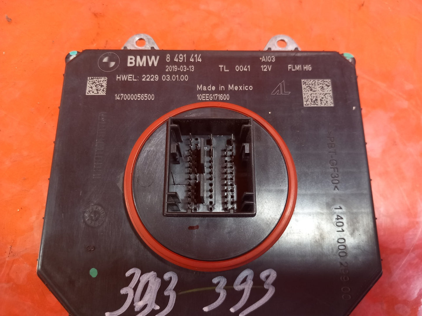 2019 BMW X3 G01 Headlight Control Module 8491414 Warranty A393 - Image 3