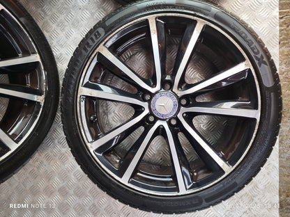 ✅2012 MERCEDES B CLASS W246 ALLOY WHEEL & TYRE SET 225/40 ZR18 A2464011602 A299 - Image 3