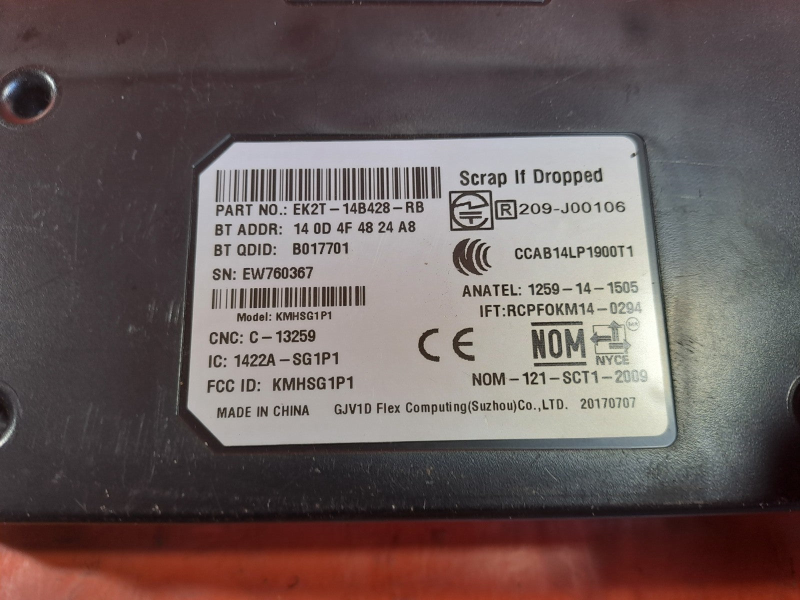 ✅Ford Tourneo Custom 2.0 Diesel 2017 Bluetooth Control Module EK2T14B428RB A359 - Image 3