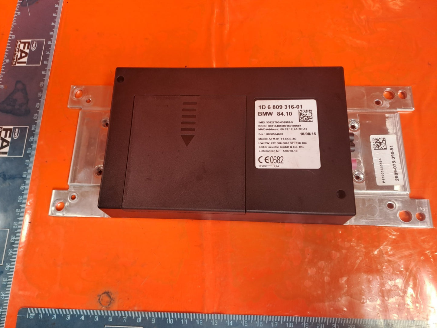 ✅2015 BMW 4 SERIES F33 M SPORT TELEMATICS BLUETOOTH CONTROL MODULE 6809316 A367 - Image 5