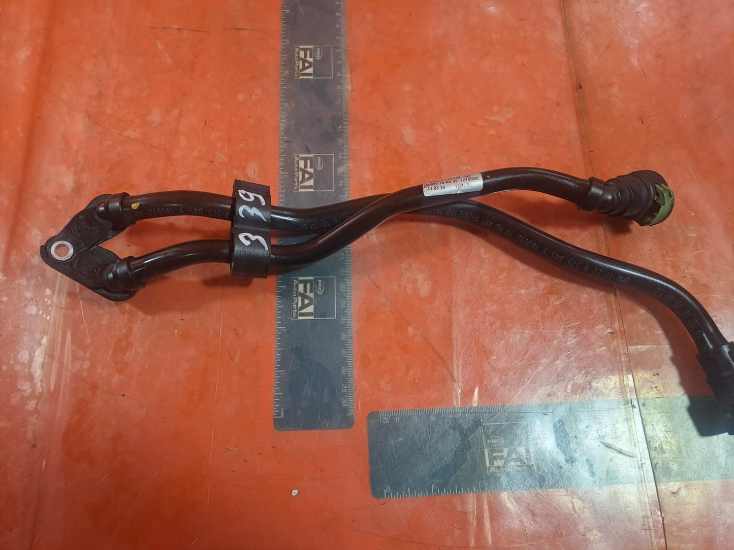 ✅2016 BMW 2 SERIES F22 GEARBOX OIL COOLER PIPES 8570449 + WARRANTY A339 - Image 2