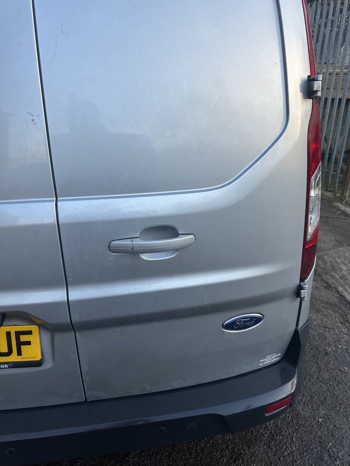 ✅2017 FORD TRANSIT CONNECT REAR RIGHT DOOR SILVER + WARRANTY A369 - Image 2