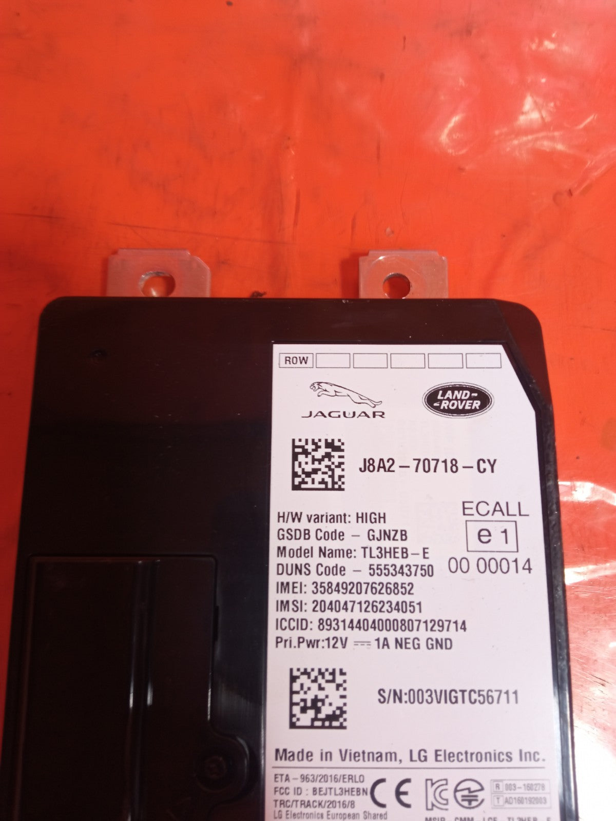 ✅Jaguar I-Pace Ev400 X590 2020 Telematics Control Module J8A270718CY Warranty - Image 4