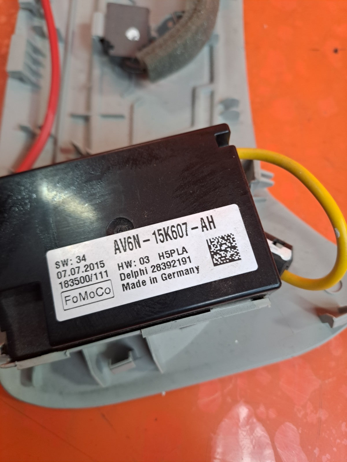 ✅FORD TRANSIT CONNECT 1.6 DIESEL 2015 INTERIOR MOTION ALARM SENSOR AV6N15K607AH - Image 8