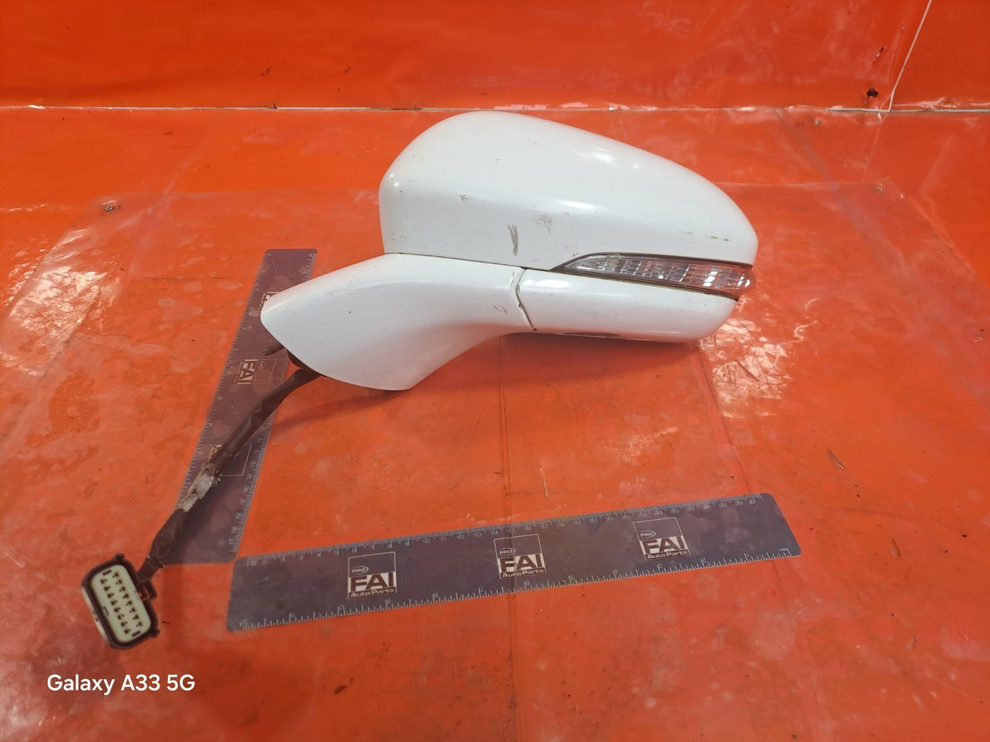 ✅FORD MONDEO TITANIUM 2.0 DIESEL 2015 FRONT LEFT WING MIRROR WHITE A308 - Image 2