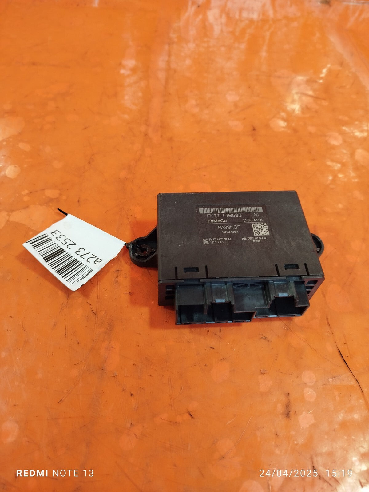 ✅FORD MONDEO TITANIUM MK5 2.0 DIESEL 2016 Front Left Door Control Module A273 - Image 1