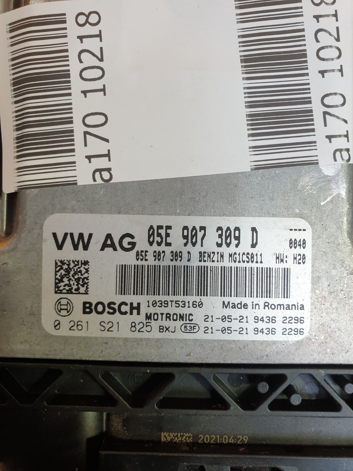 ✅2021 VW GOLF MK8 1.5TSI ECU ENGINE CONTROL UNIT 05E907309D + WARRANTY A170 - Image 10