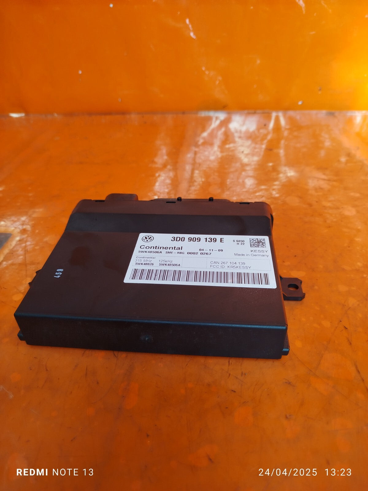 ✅2010 PORSCHE CAYENNE 9PA 3.6P KEYLESS ENTRY CONTROL MODULE 3D0909139E +WARRANTY - Image 3