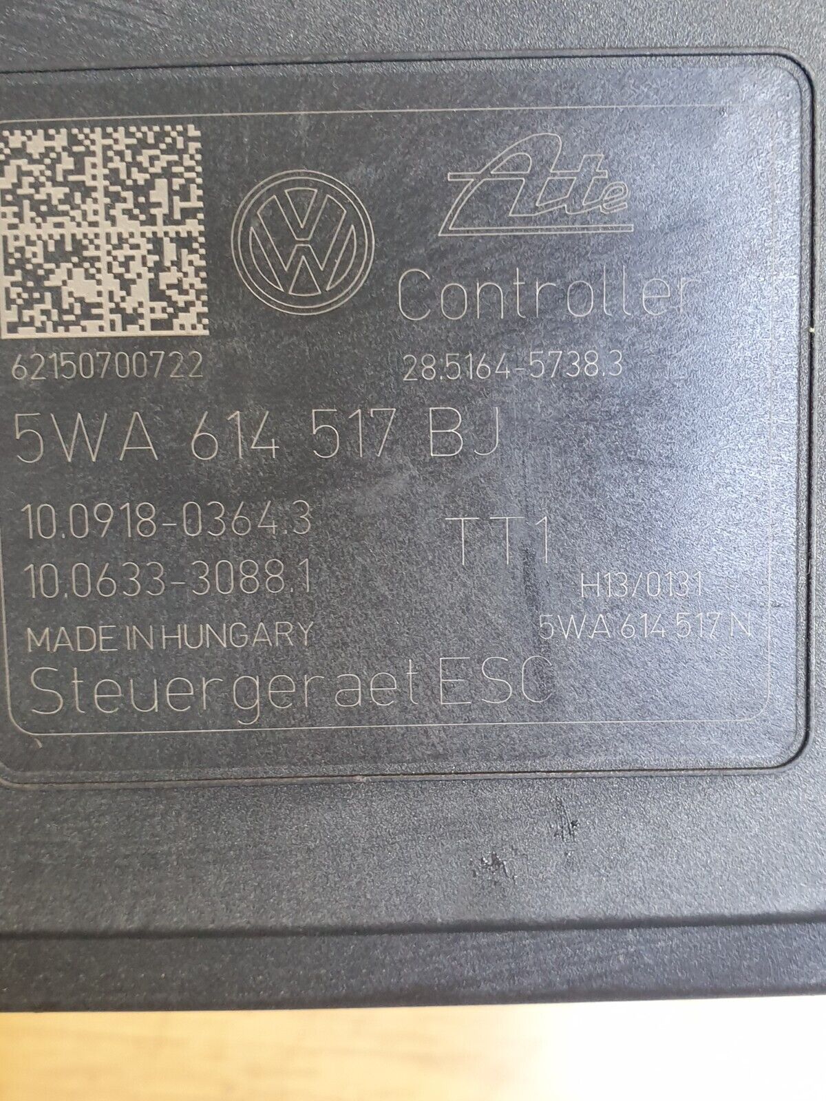 2021 VOLKSWAGEN GOLF LIFE MK8 1.5P ABS PUMP MODULATOR 5WA614517BJ +WARRANTY A170
