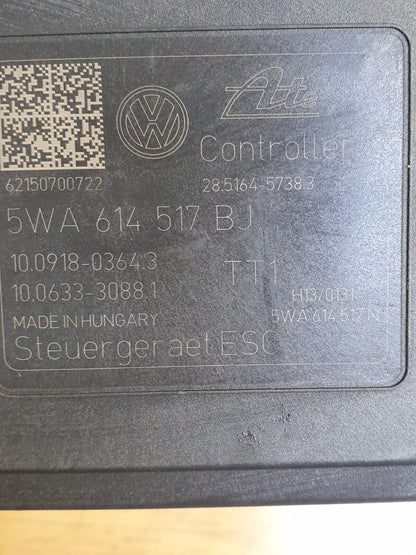2021 VOLKSWAGEN GOLF LIFE MK8 1.5P ABS PUMP MODULATOR 5WA614517BJ +WARRANTY A170
