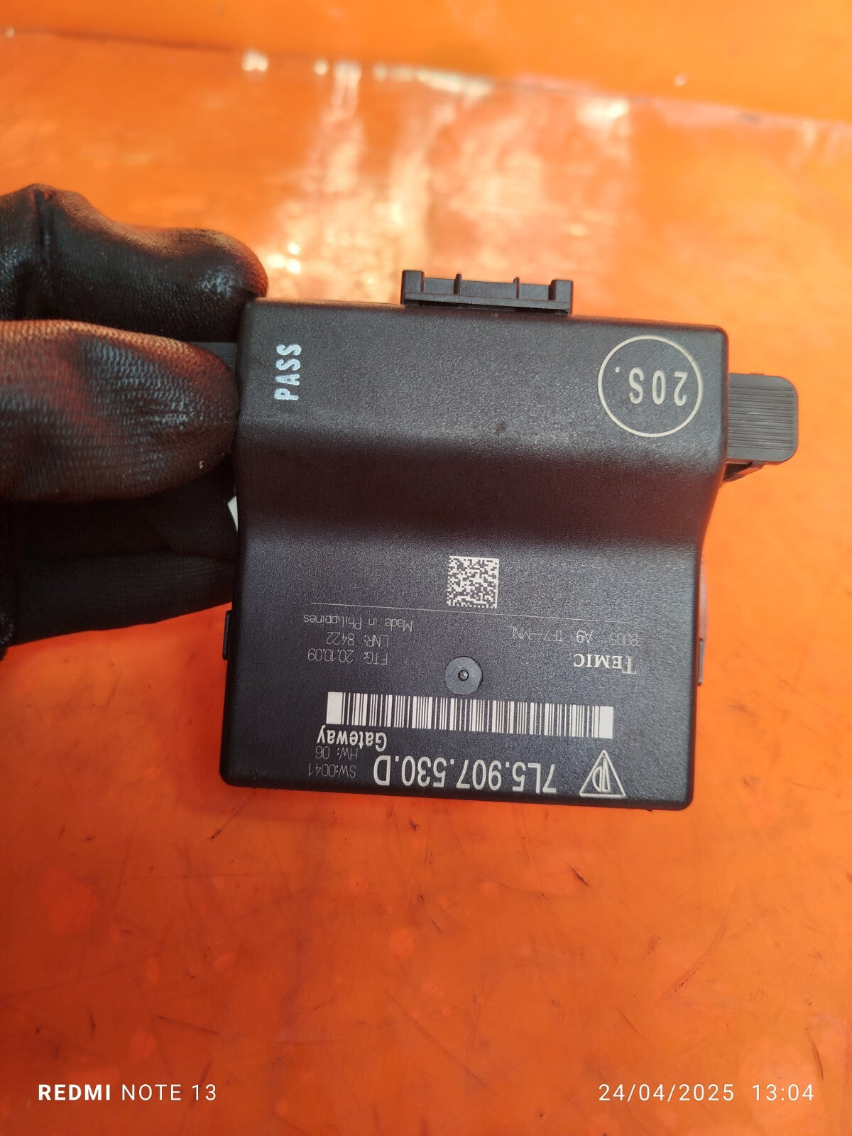 ✅2010 PORSCHE CAYENNE 9PA GATEWAY CONTROL MODULE ECU 7L5907530D + WARRANTY A268 - Image 10