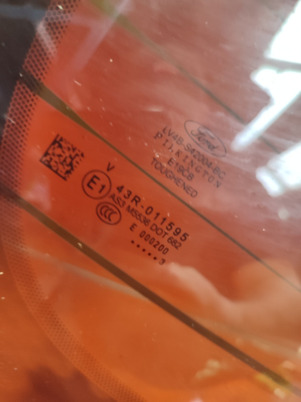 ✅FORD KUGA St-LINE 1.5 PETROL 2024 TAILGATE WINDOW GLASS LV4BS42004BC 43R-011595 - Image 2