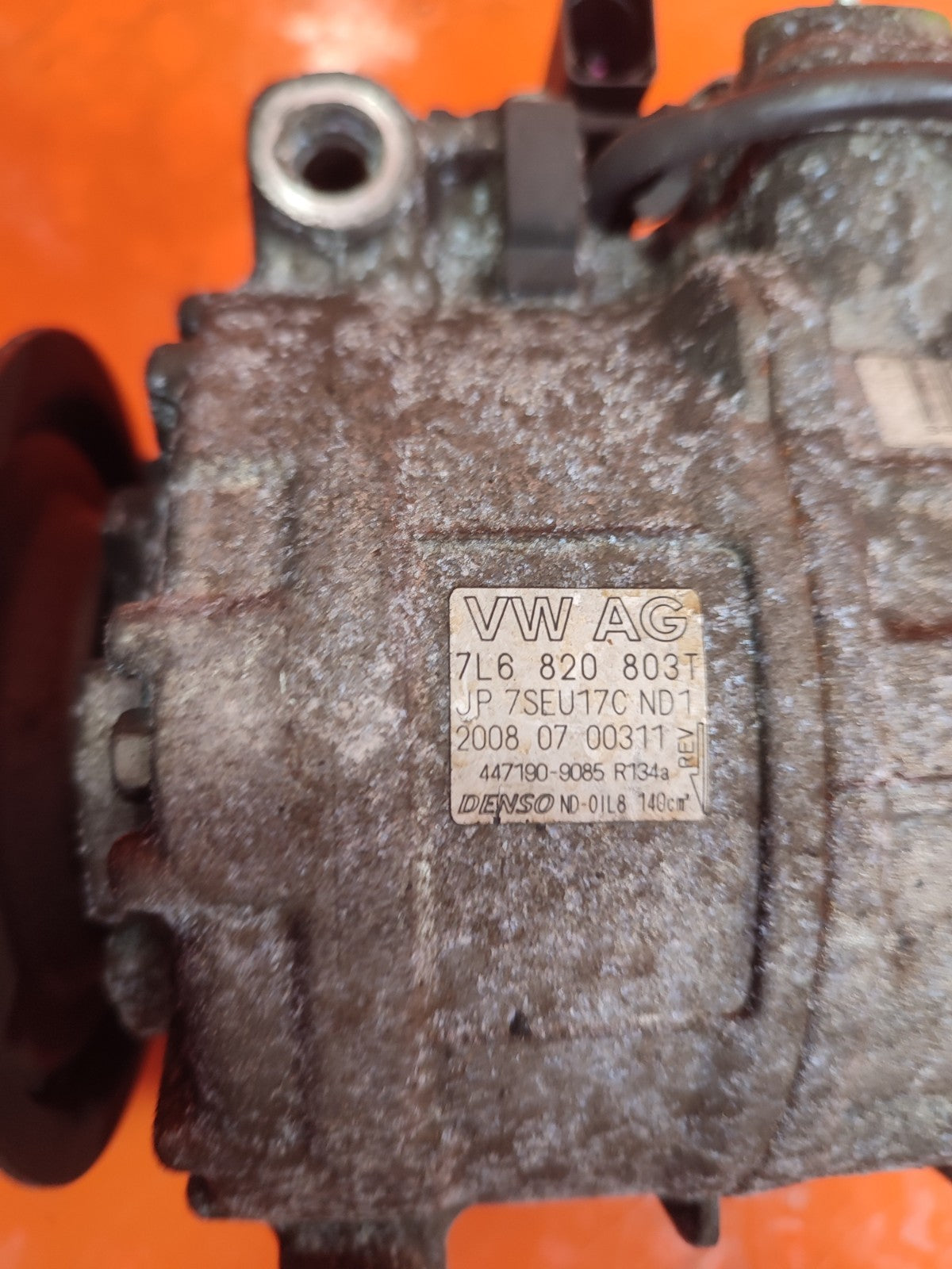 ✅AUDI Q7 S LINE 3.0 DIESEL 2009 AIR CON COMPRESSOR PUMP 7L6820803T Warranty A300 - Image 9