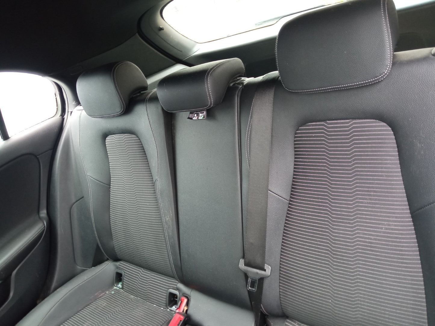 ✅2019 Mercedes A Class W177 Sport Rear Half Leather Seats Heated A382 - Image 4