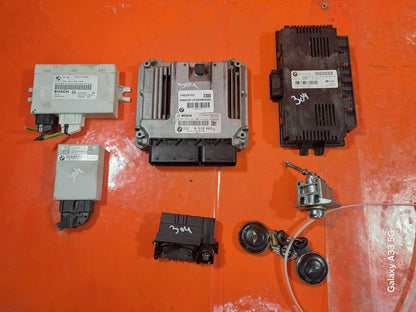 ✅MINI COUNTRYMAN MK3 1.6 DIESEL 2013 ENGINE ECU KIT KEYS 8519663 3457403 9299332 - Image 1