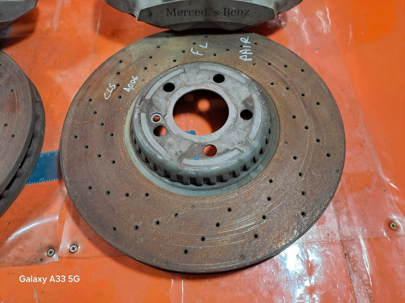 ✅2019 MERCEDES CLS 450 W257 3.0P FRONT BRAKE DISC & CALIPER PAIR + WARRANTY A006 - Image 7