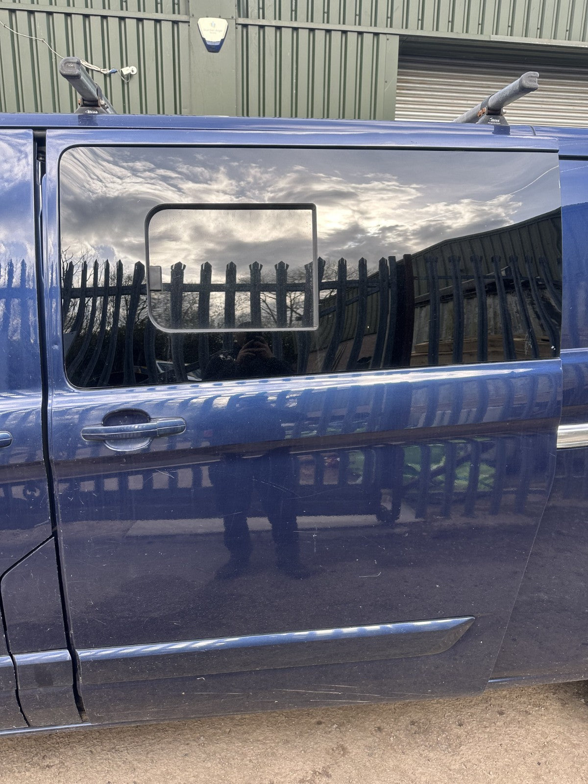 ✅2014 Ford Transit Custom Left Sliding Door Bare Blue + Warranty A379 - Image 1