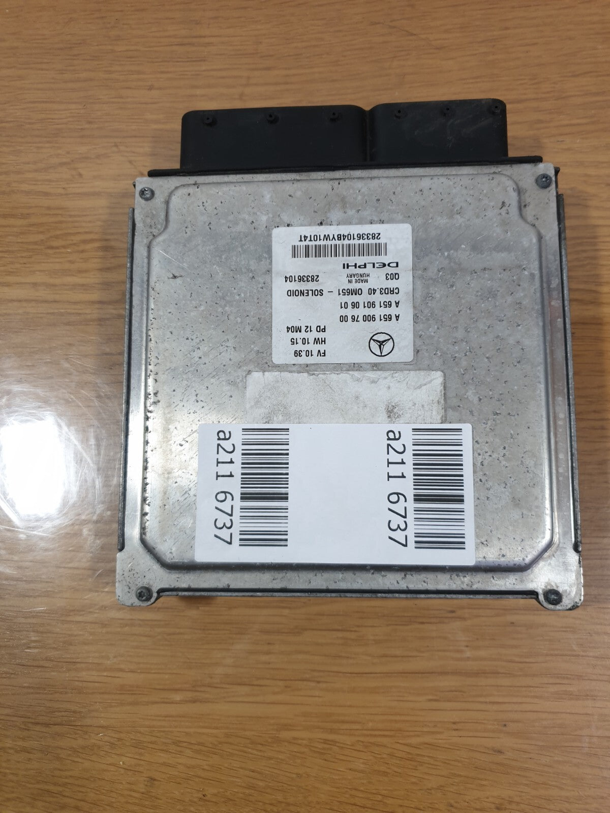 MERCEDES B CLASS W246 1.8 DIESEL 2012 ENGINE CONTROL MODULE ECU A6519007600 A211 - Image 2