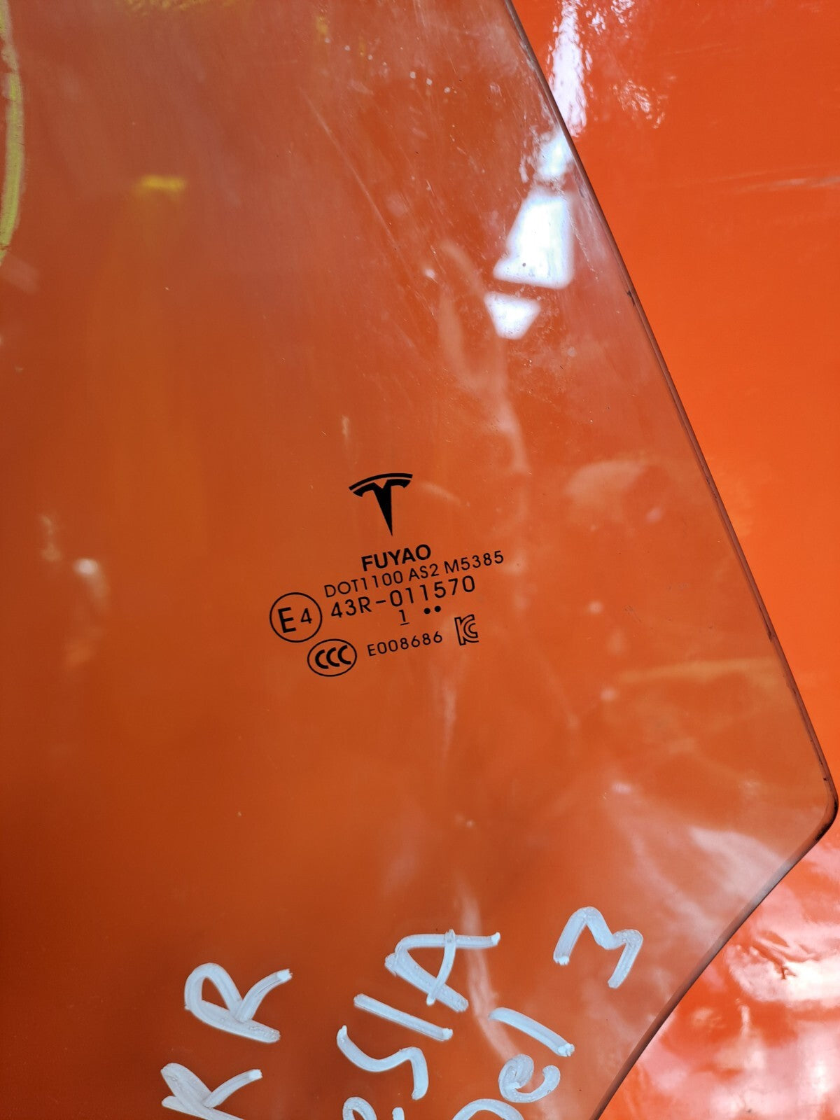 ✅2018-2025 TESLA MODEL 3 REAR RIGHT DOOR WINDOW GLASS 43R-011570 + WARRANTY A241 - Image 5