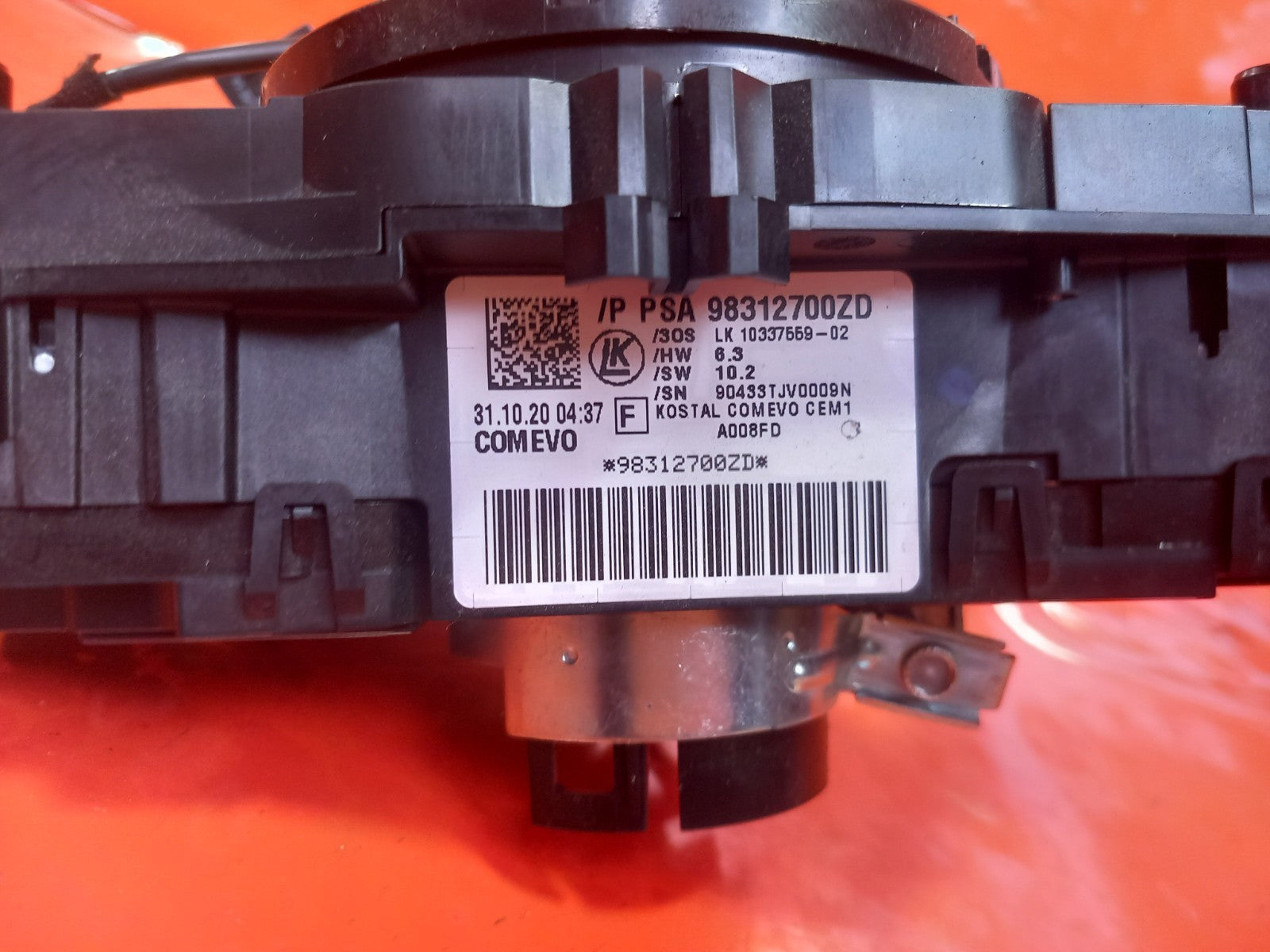 ✅2020 Vauxhall Vivaro 2900 Wiper Indicator Stalk Squib 98312700ZD +Warranty A380 - Image 6