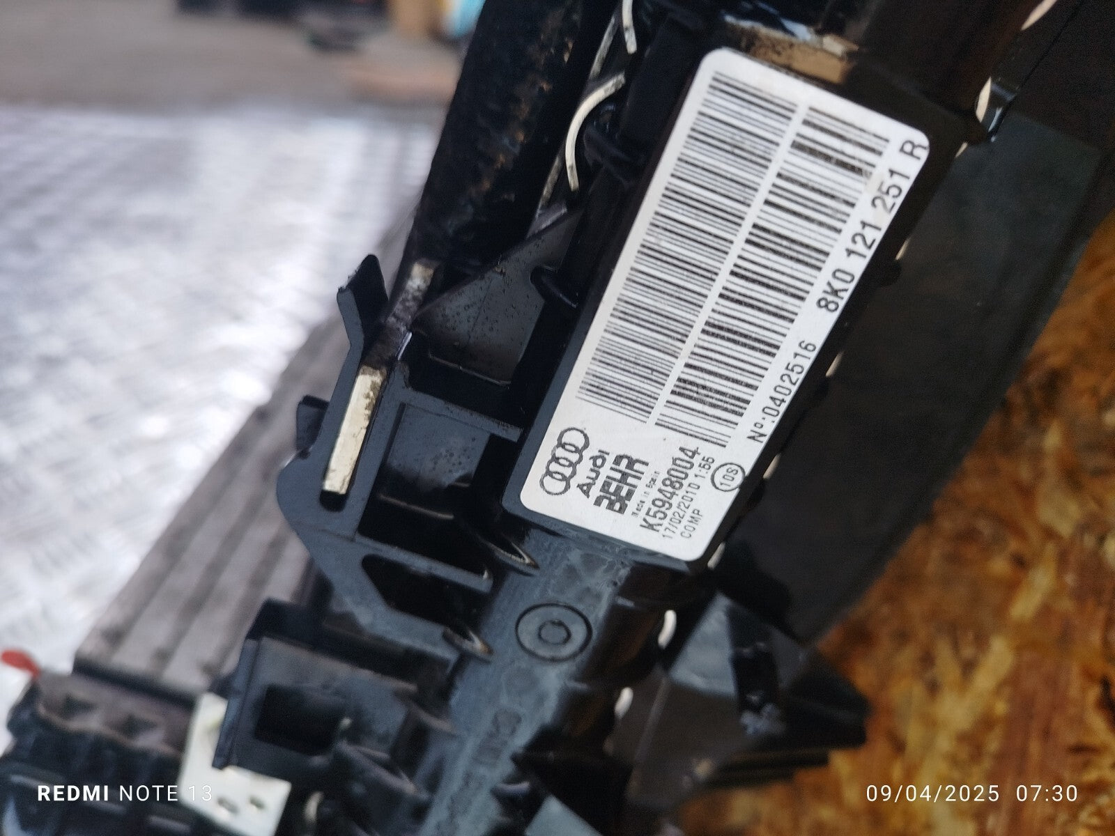 ✅Audi A5 S Line 2010 2.0 Petrol RADIATOR RAD PACK COOLING FAN 8K0121251R A223 - Image 7