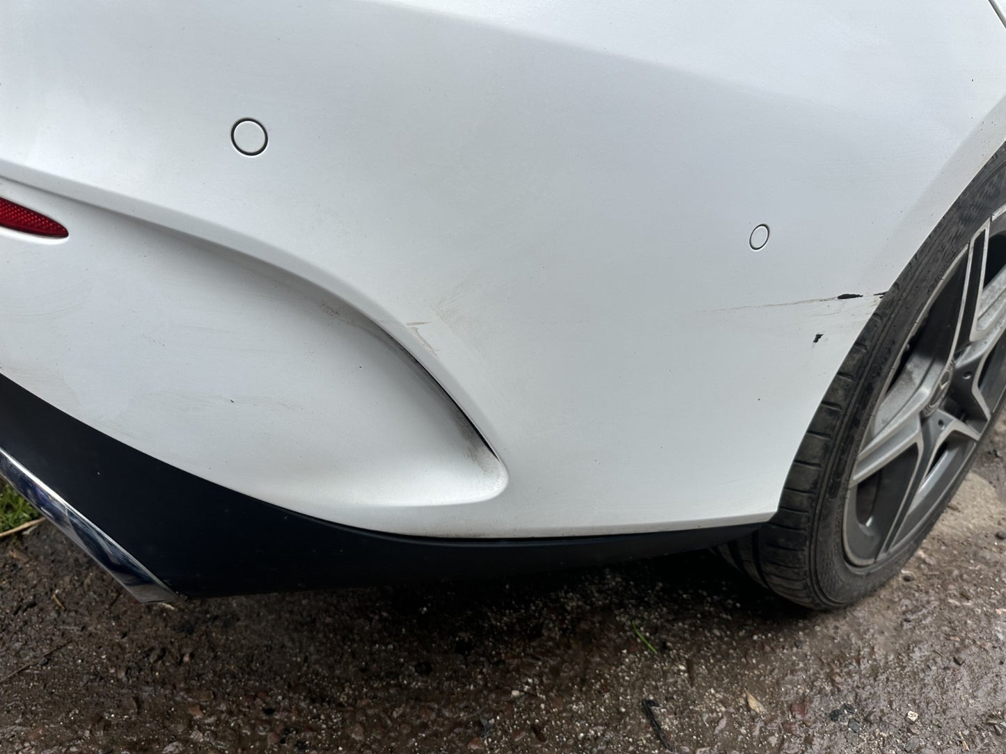 ✅2022 Mercedes CLA W118 AMG Line Rear Bumper White (149) W/O Lights A374 - Image 7
