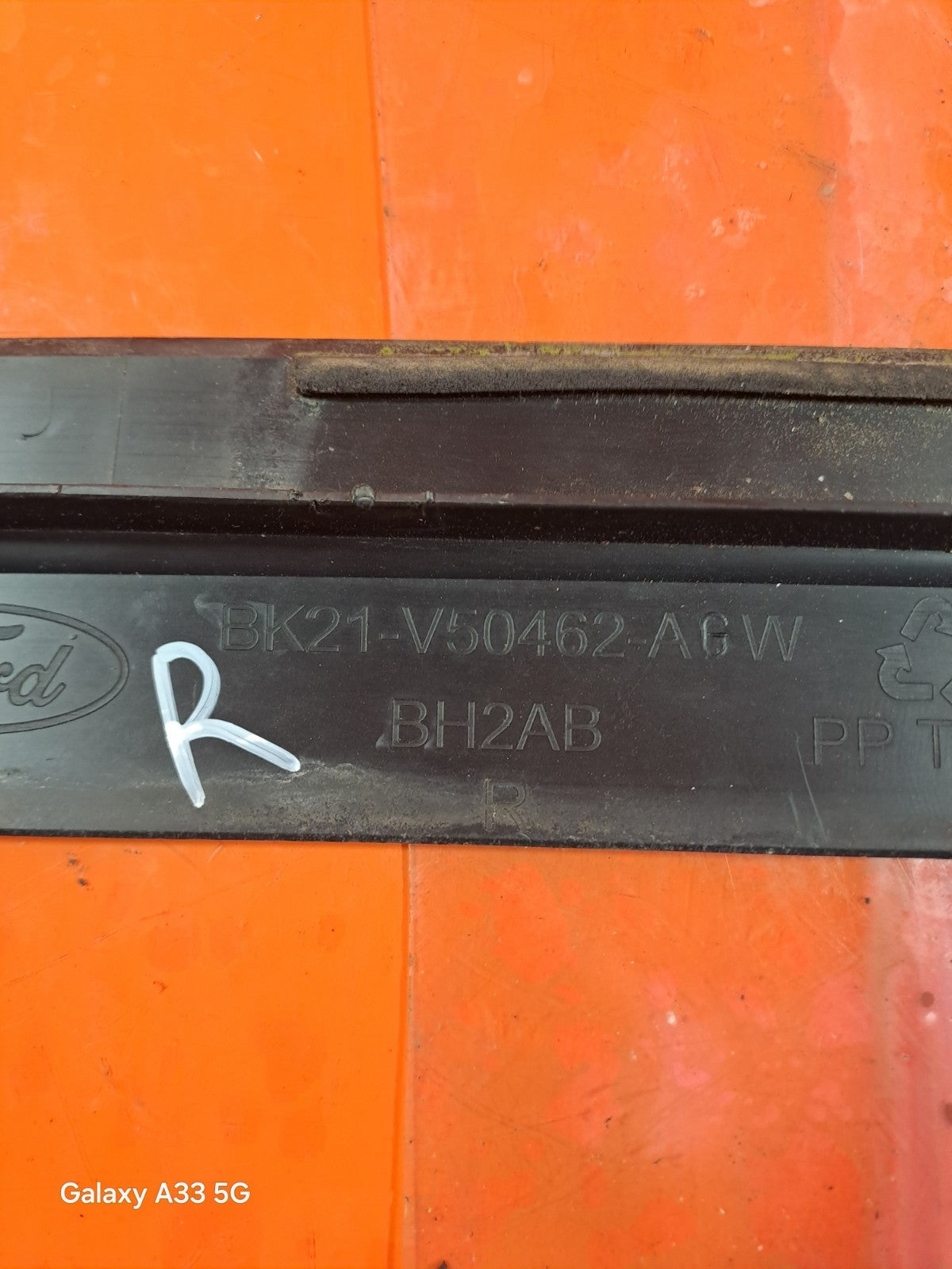 ✅FORD TRANSIT CUSTOM 2.0 DIESEL 2019 FRONT RIGHT ROOF MOULDING TRIM BK21V50462 - Image 9