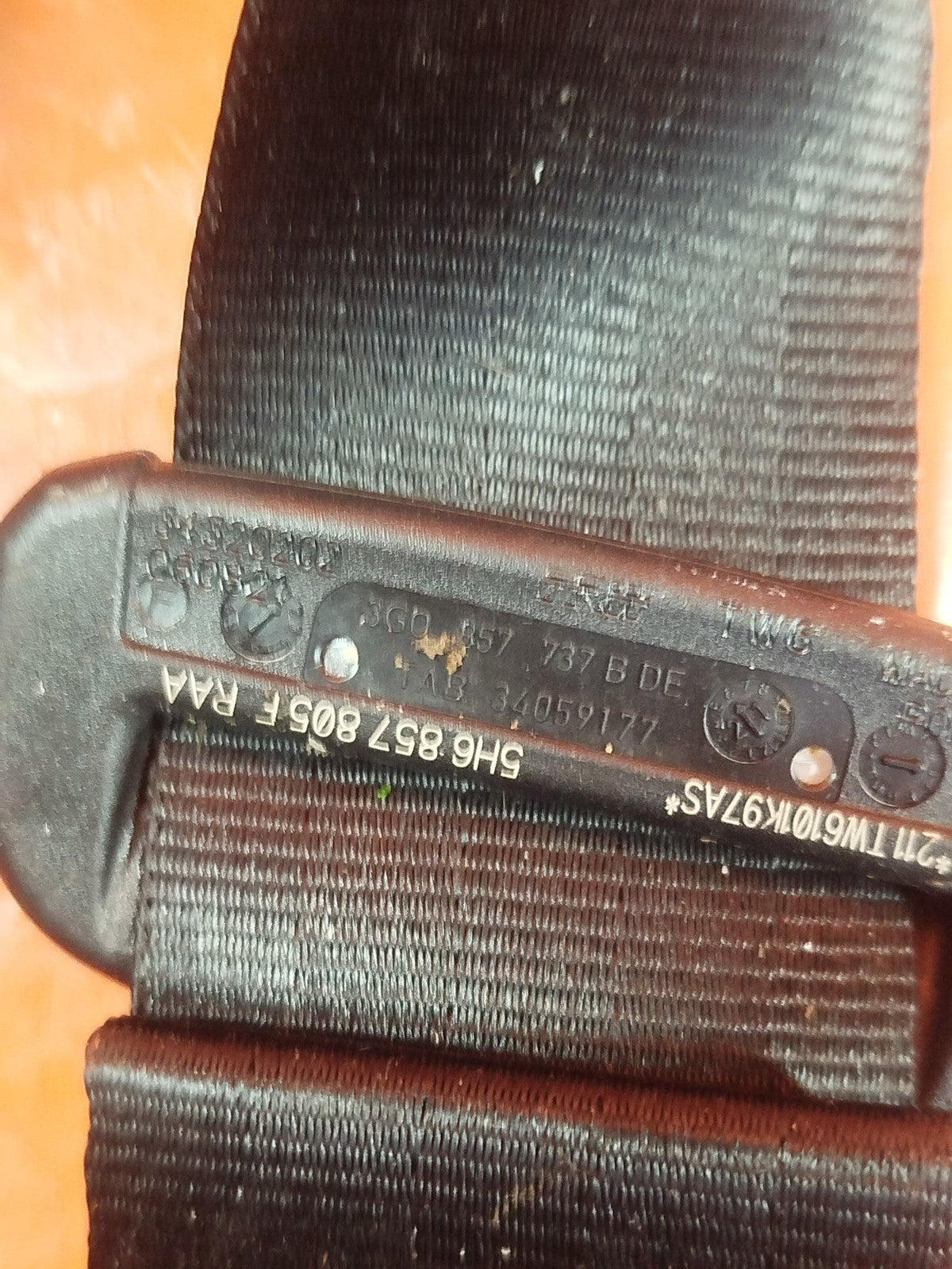 ✅2021 VW GOLF R-LINE MK8 REAR SEAT BELT LEFT 3G0857737B + WARRANTY A349 - Image 8