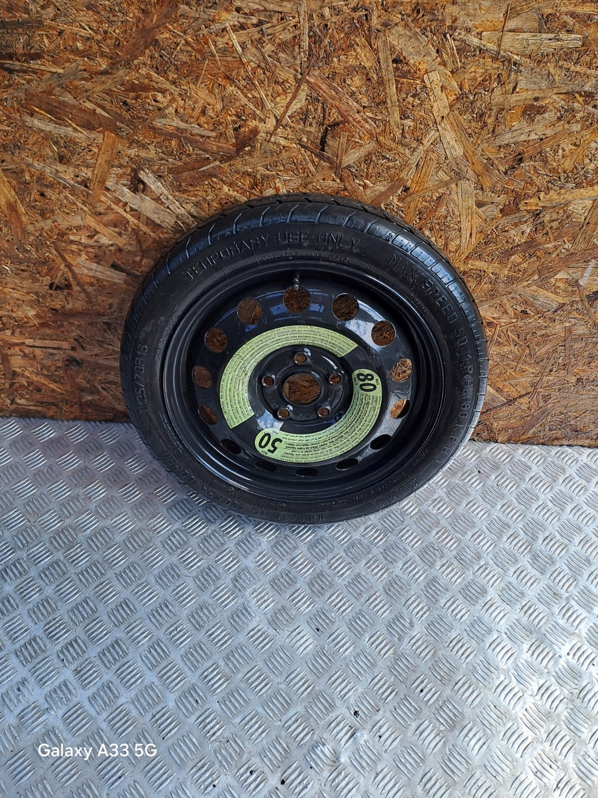 ✅VW GOLF MK6 SPACE SAVER SPARE WHEEL T125/70 R16 + WARRANTY xAA - Image 12