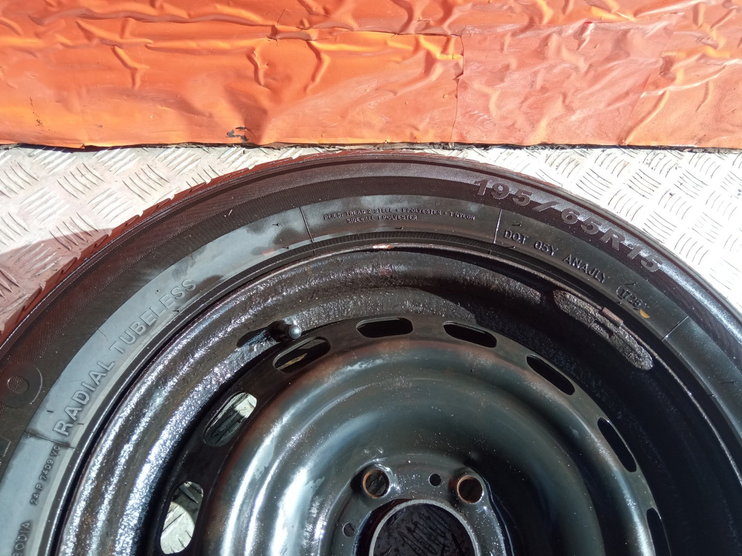 ✅Peugeot 308 Dynamo Steel Wheel with Tyre 195/65 R15 5.05 mm + Warranty xAA - Image 2