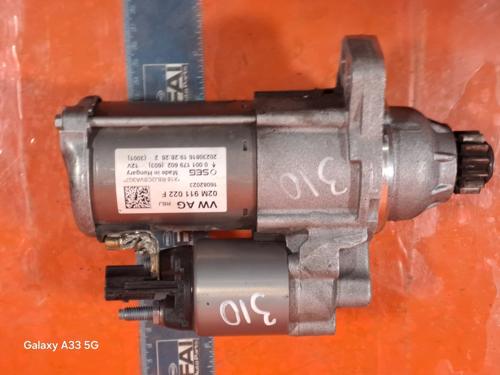✅2024 VW POLO LIFE 1.0P STARTER MOTOR 02M911022F + WARRANTY A310 - Image 2