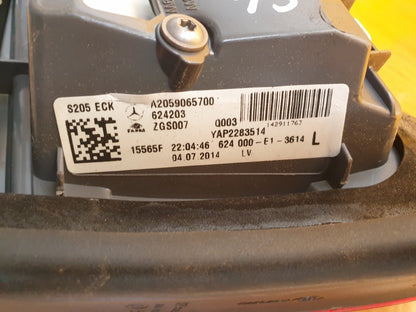 ✅2014 MERCEDES C CLASS W205 2.1D ESTATE REAR LEFT INNER LIGHT A2059065700 A084 - Image 11